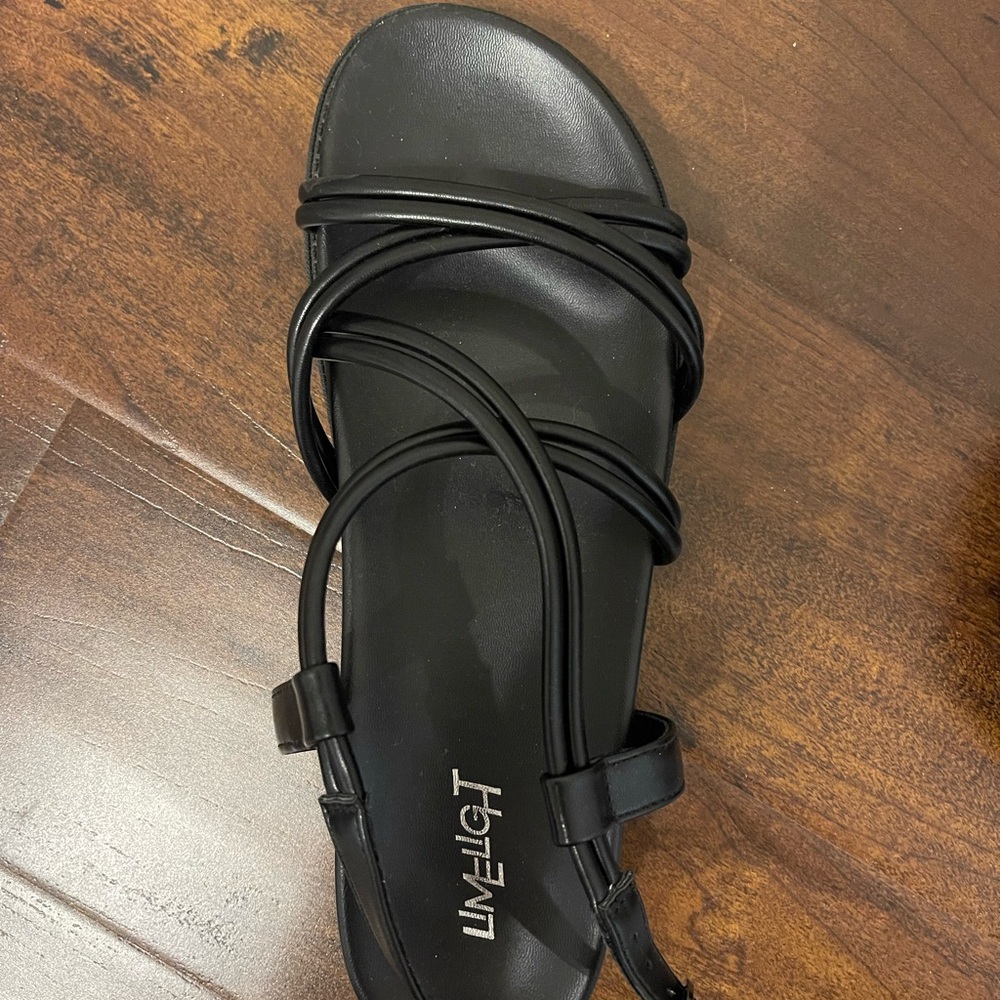 Limelight Elegant Black Strappy Sandals